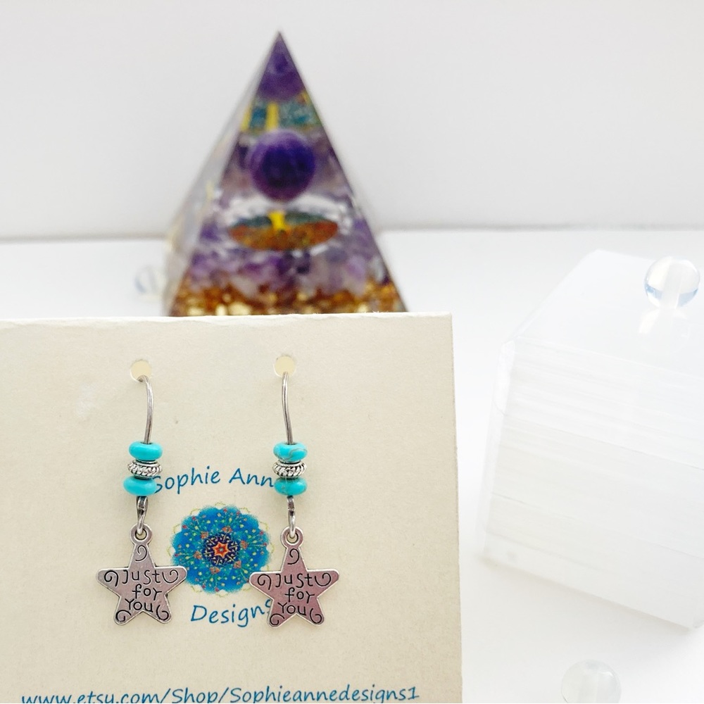 "Just for You"  Howlite Earrings